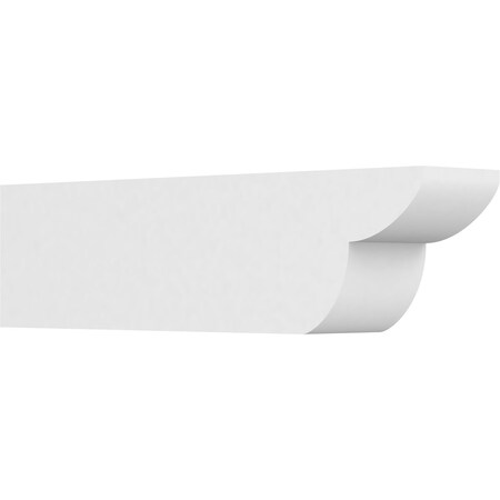 Ekena Millwork Standard Crestline Architectural Grade PVC Rafter Tail, 6"W X 8"H X 30"L RFTP06X08X30CRE